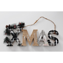 XMAS, Świąteczna Zawieszka, Nowoczesny Wianek Na Drzwi, Skandynawski Styl